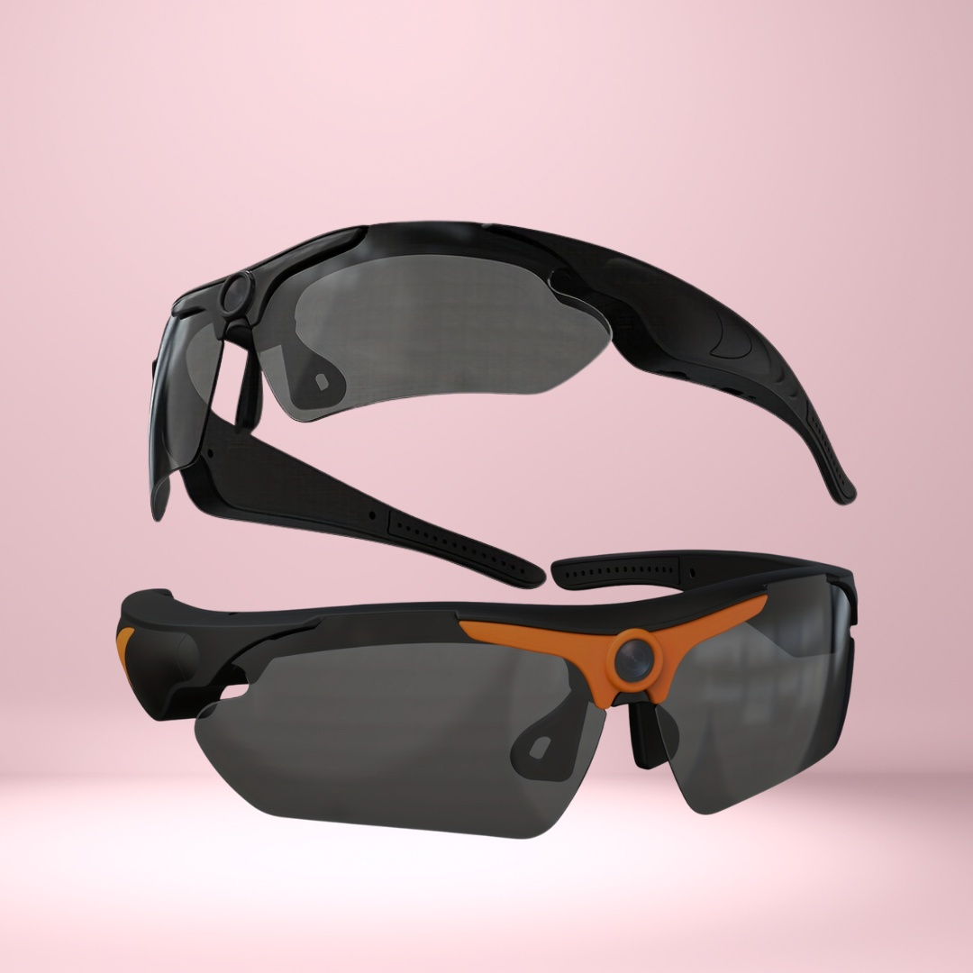 KIDKD SmartVue Camera Glasses, Orange